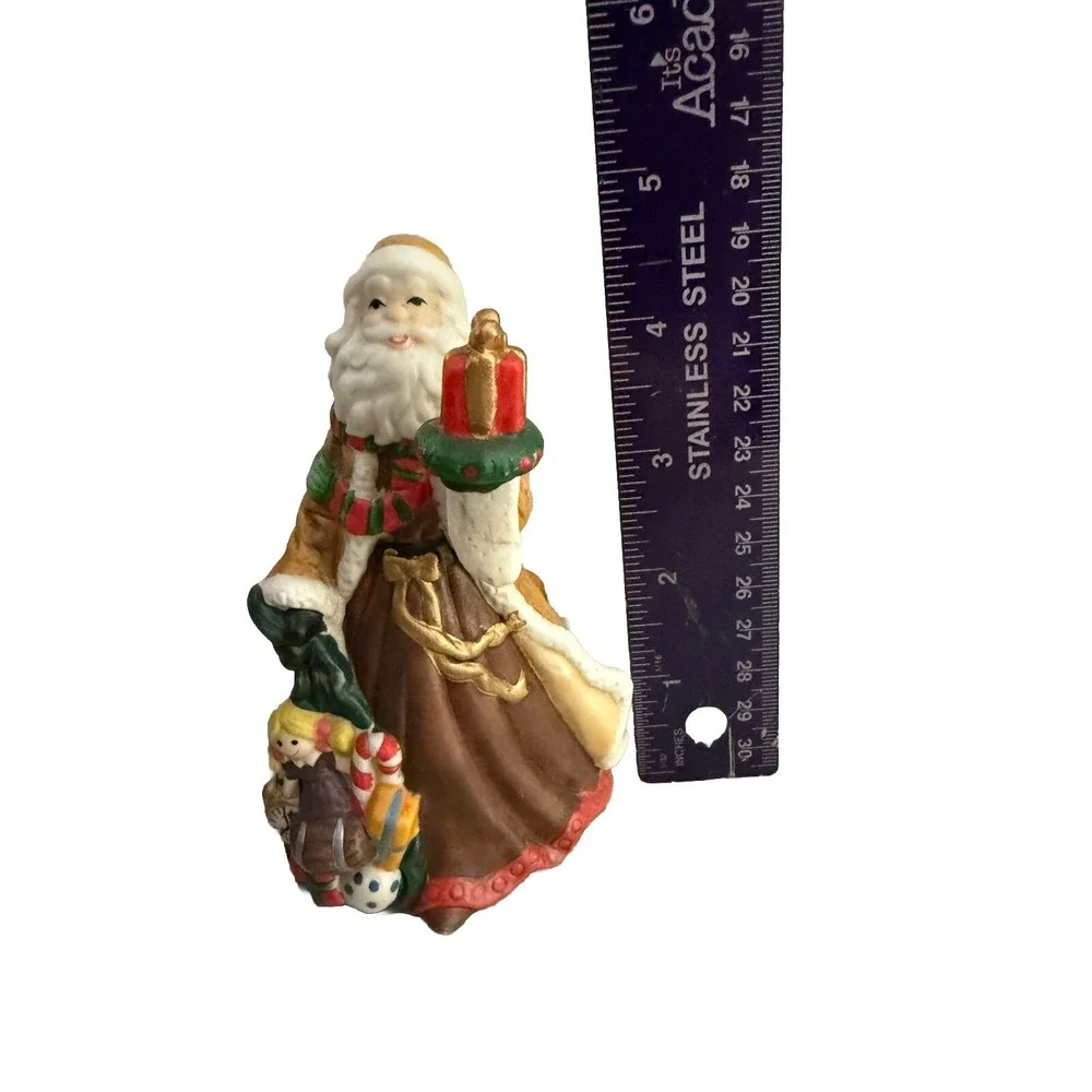 Home Tends Porcelain Santa Dinner Bell 5